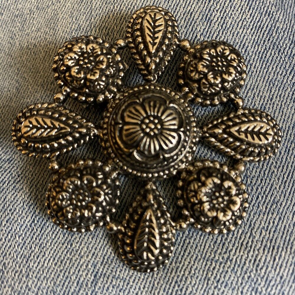 SYLVIA DAHL DESIGNER BROOCH NEIMAN MARCUS SCARF CLIP JEWELRY PIN, HAIR CLIP